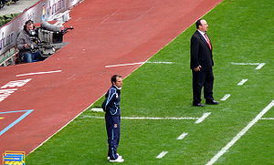 With West Ham United manager Gianfranco Zola at Boleyn Ground 9 May 2009.