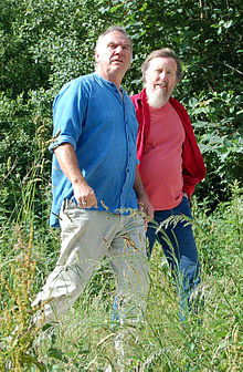 Ralph McTell (left) with David Suff of Fledg'ling who compiled and released The Journey boxed set