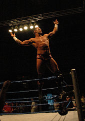 Orton showing off his signature pose