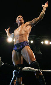 Orton posing at a WWE live event