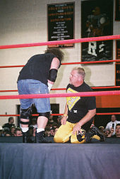 Raven in a match against Shane Douglas.