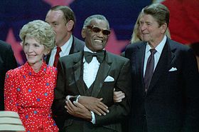 Charles with President Ronald Reagan and First Lady Nancy Reagan in 1984