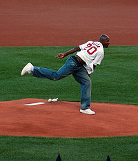 On July 2, 2007, shortly after being traded to the Celtics, Allen threw out the ceremonial first pitch for a Boston Red Sox game at Fenway Park.