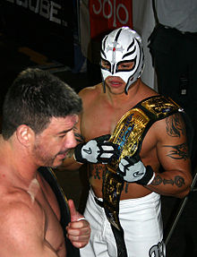 Mysterio and Eddie Guerrero as WWE Tag Team Champions.