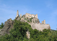 Ruins of Dürnstein Castle, where Richard was kept captive