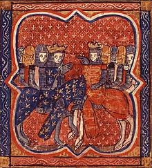 Richard and Philip of France, French manuscript of 1261