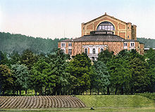 The Bayreuth Festspielhaus: photochrom print of c. 1895