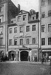Wagner's birthplace, at 3, the Brühl, Leipzig