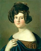 Wilhelmine "Minna" Planer (1835), by Alexander von Otterstedt