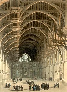Westminster Hall in the early 19th century