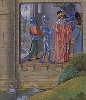 Richard being taken into custody by the Earl of Northumberland (Froissart)