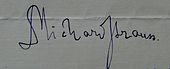 Signature of Dr. Richard Strauss