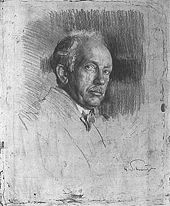 Richard Strauss engraved by Ferdinand Schmutzer (1922)