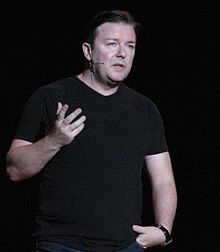 Ricky Gervais performing at Tribeca Performing Arts Center in 2007