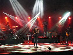 Rita during concert at Jerusalem