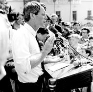 Robert Kennedy campaigns in Los Angeles (photo by Evan Freed)