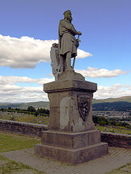 Bruce statue at Stirling Castle.