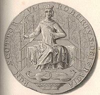 Robert II depicted on his great seal
