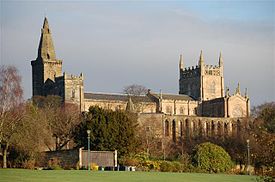 Dunfermline Abbey which received Coldingham Priory as daughter house from King Robert