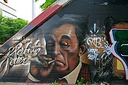 Graffiti of Mitchum in Atlanta, Georgia