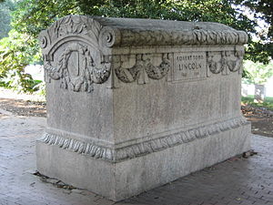 Lincoln's sarcophagus at Arlington National Cemetery