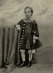 Robert Louis Stevenson at the age of seven