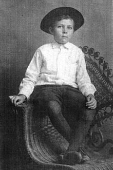 Robert E. Howard at about five years old (circa 1911).