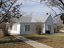 The Howard house in Cross Plains, Texas. Now the Robert E. Howard Museum