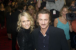 Wright with then-husband Sean Penn in 2006