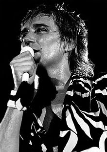 Stewart on stage in Dublin, Ireland, 1981