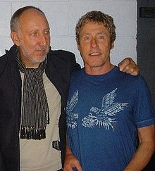 Daltrey, right, with Pete Townshend
