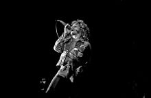 Daltrey singing with The Who in Hamburg, August 1972