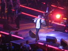 Daltrey closing out a Trans-Siberian Orchestra concert, December 2007