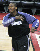 Artest during his tenure with the Sacramento Kings.