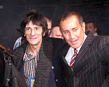 Wood with promoter Joseph Donofrio, 2006.