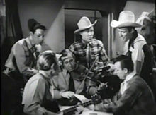 Rogers and the Sons of the Pioneers in the film, Rainbow Over Texas