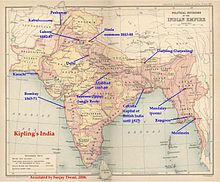 Kipling's India: map of British India