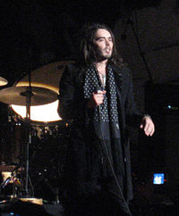 Brand performs stand-up at the London Roundhouse, 25 January 2008