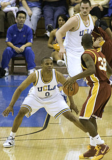 Russell Westbrook and Kevin Love at UCLA, playing against USC's OJ Mayo