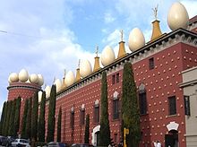 Dalí Theatre and Museum in Figueres, also where Dalí is buried