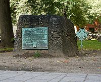 Samuel Adams grave marker in the Granary Burying Ground.