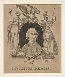 Adams as portrayed by Paul Revere. 1774. Yale University Art Gallery