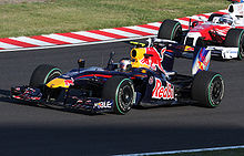 Vettel at the 2009 Japanese Grand Prix, where he took his fourth career win