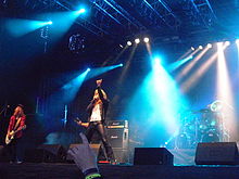 Sebastian Bach live at Norway Rock Festival in 2010