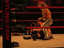 Moore competing in TNA in March 2006
