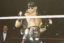Michaels as WWF Tag Team Champion during his reign with Diesel.
