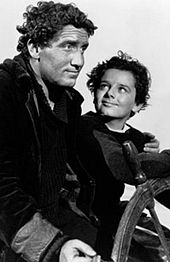 Tracy's Oscar-winning role in Captains Courageous (1937). He is seen here with co-star Freddie Bartholomew.