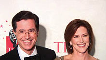 Stephen Colbert and his wife Evelyn McGee-Colbert at the 2006 Time 100