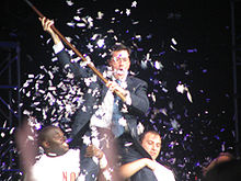 Stephen Colbert during an appearance at Florida State University