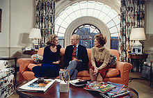 Walters interviewing President Gerald Ford and Betty Ford in 1976.